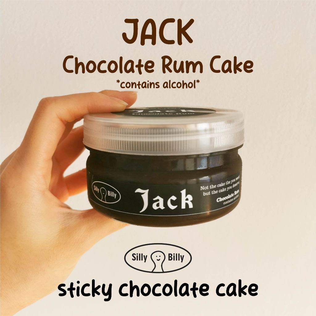 Silly Billy JACK Chocolate Rum Cake kue coklat rum rhum cake