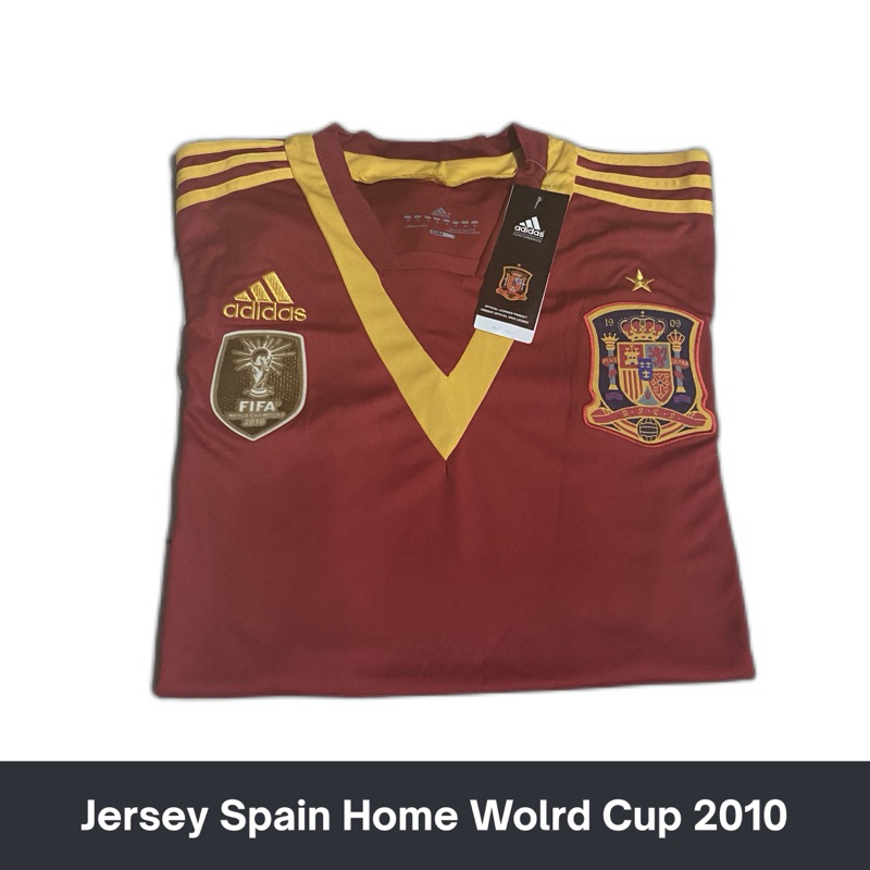 Jersey Spain Home Wolrd Cup 2010 Grade Ori
