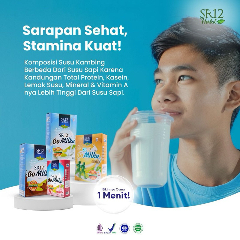 

Gomilku SR12 Susu Kambing Etawa Premium Plus Herbal Tanpa Bau Prengus