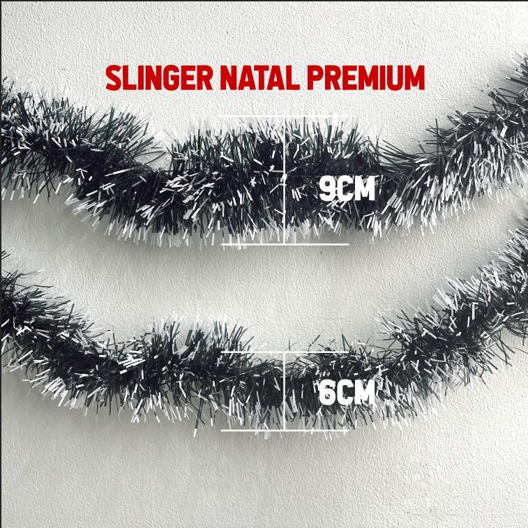 PREMIUM SLINGER POHON NATAL HIJAU SNOW HIASAN POHON NATAL 2meter Hiasan Pohon Christmas Decorations
