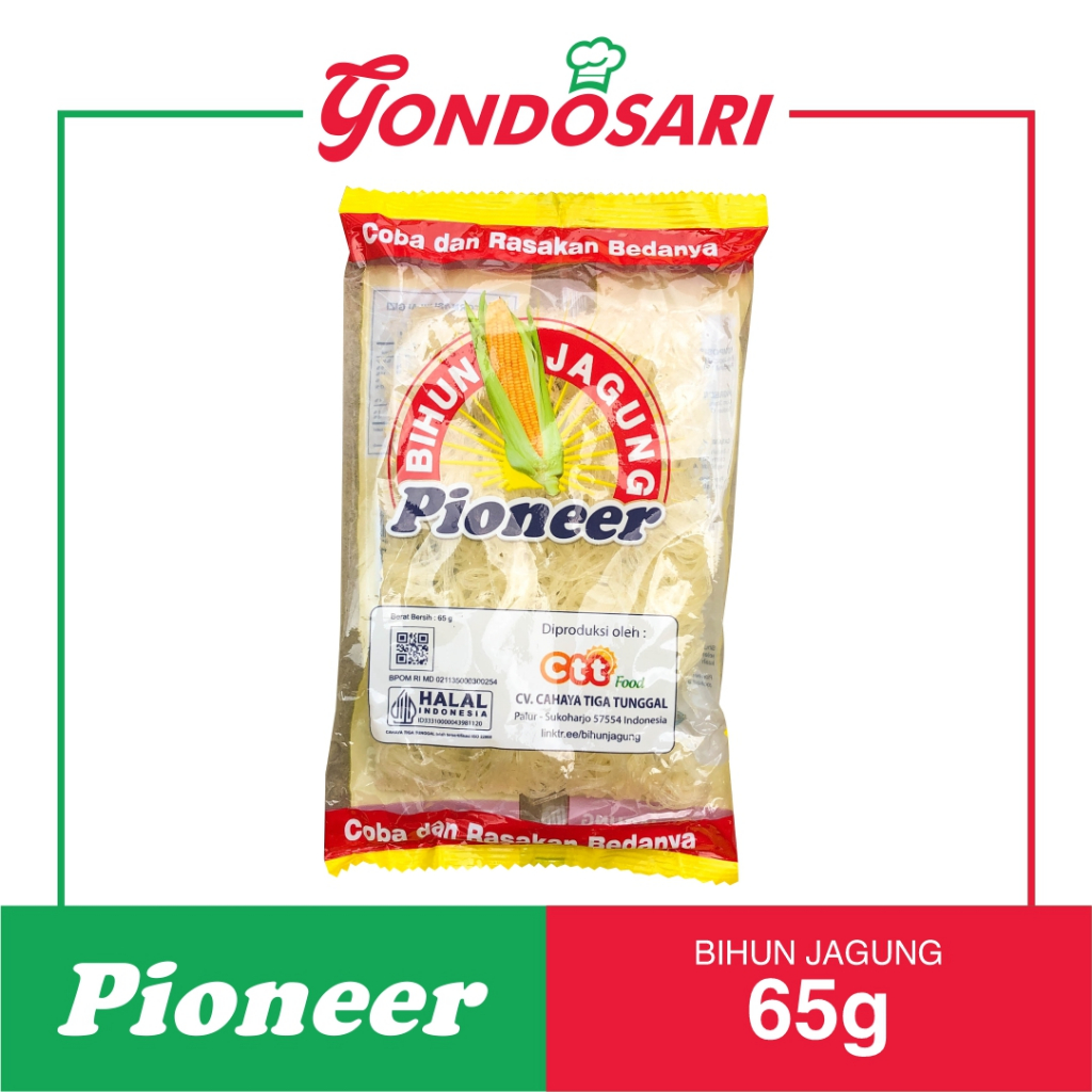 

BIHUN JAGUNG PIONEER 65 GR