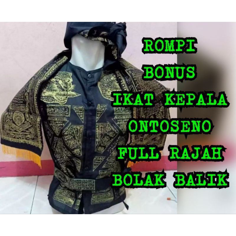 baju rompi tutup kepala ontokusumo motif zulfikar