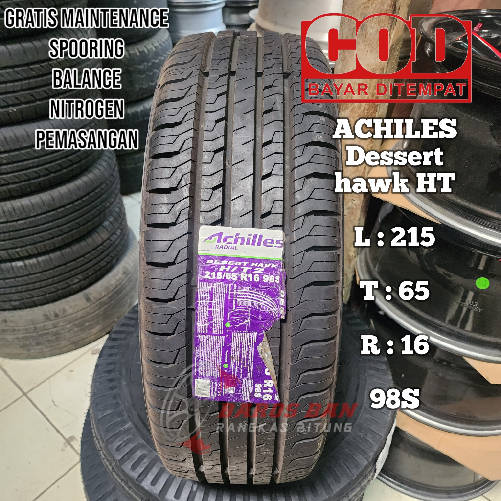 Ban murah R16 achilles dessert hawk HT 215 65 R16 tubles ban mobil innova expander terios dll