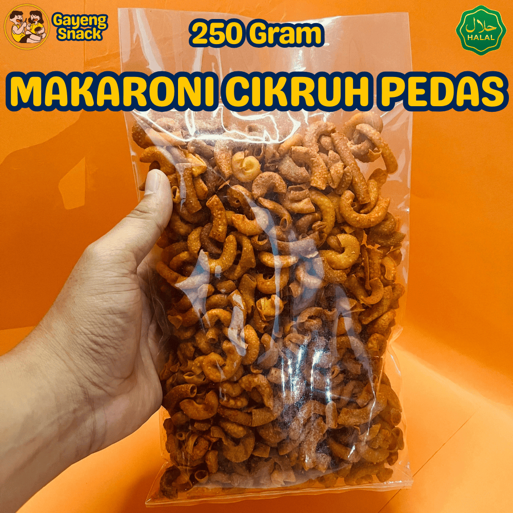 

Makaroni Cikruh Pedas Renyah - Makroni Kriuk Bumbu Pedas 250gr