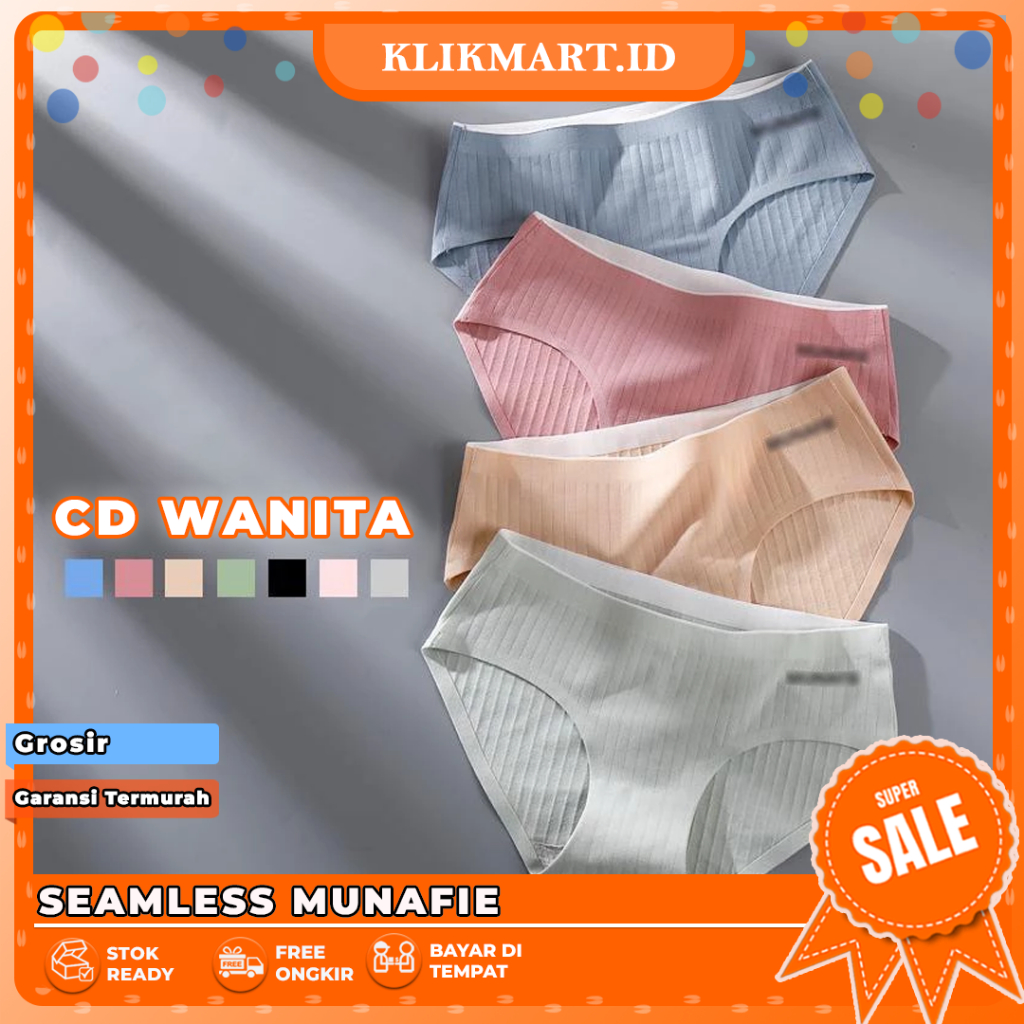 Km-151 CD  Wanita Cotton Seamless /  Celana Dalam Wanita