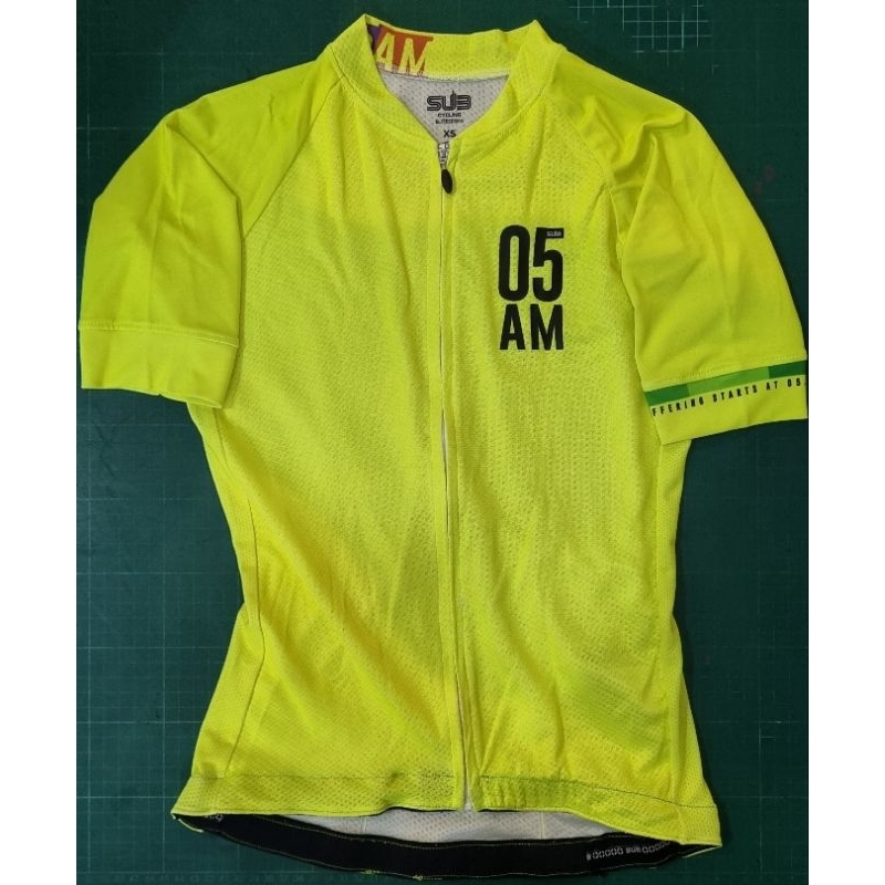 Jersey Sepeda SubJersey 05AM XS Hijau Stabilo Second