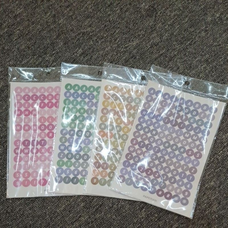 

sticker alphabet huruf angka