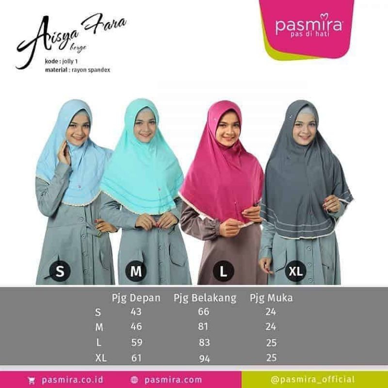 BERGO PASMIRA AISYAH FARA BERGO PASMIRA KODE JOLLY 1