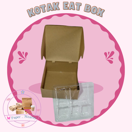 Box katering/Kotak Nasi Katering Coklat/ Dus kue Coklat/ Box Nasi Coklat/Box Dus Nasi Kraft Renda 20