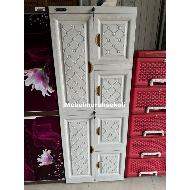 (PROMO) Lemari Plastik Napolly Medium (Melayani Surabaya)