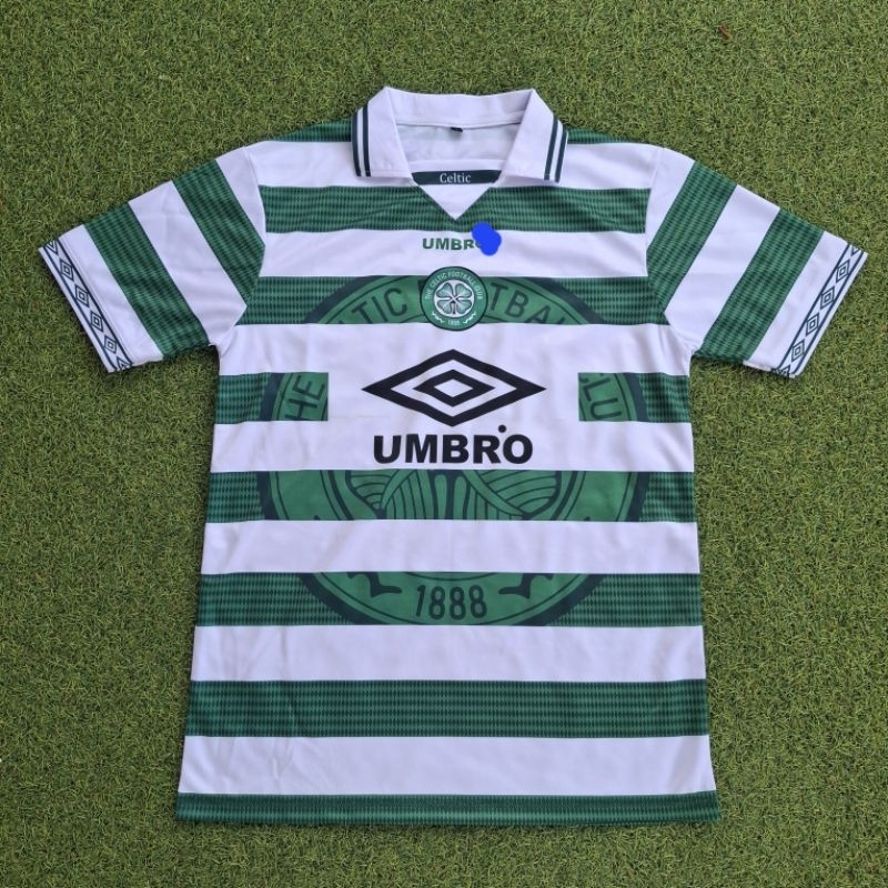 Jersey Retro Vintage Celtic 1997 Liga eropa scotlandia terlaris