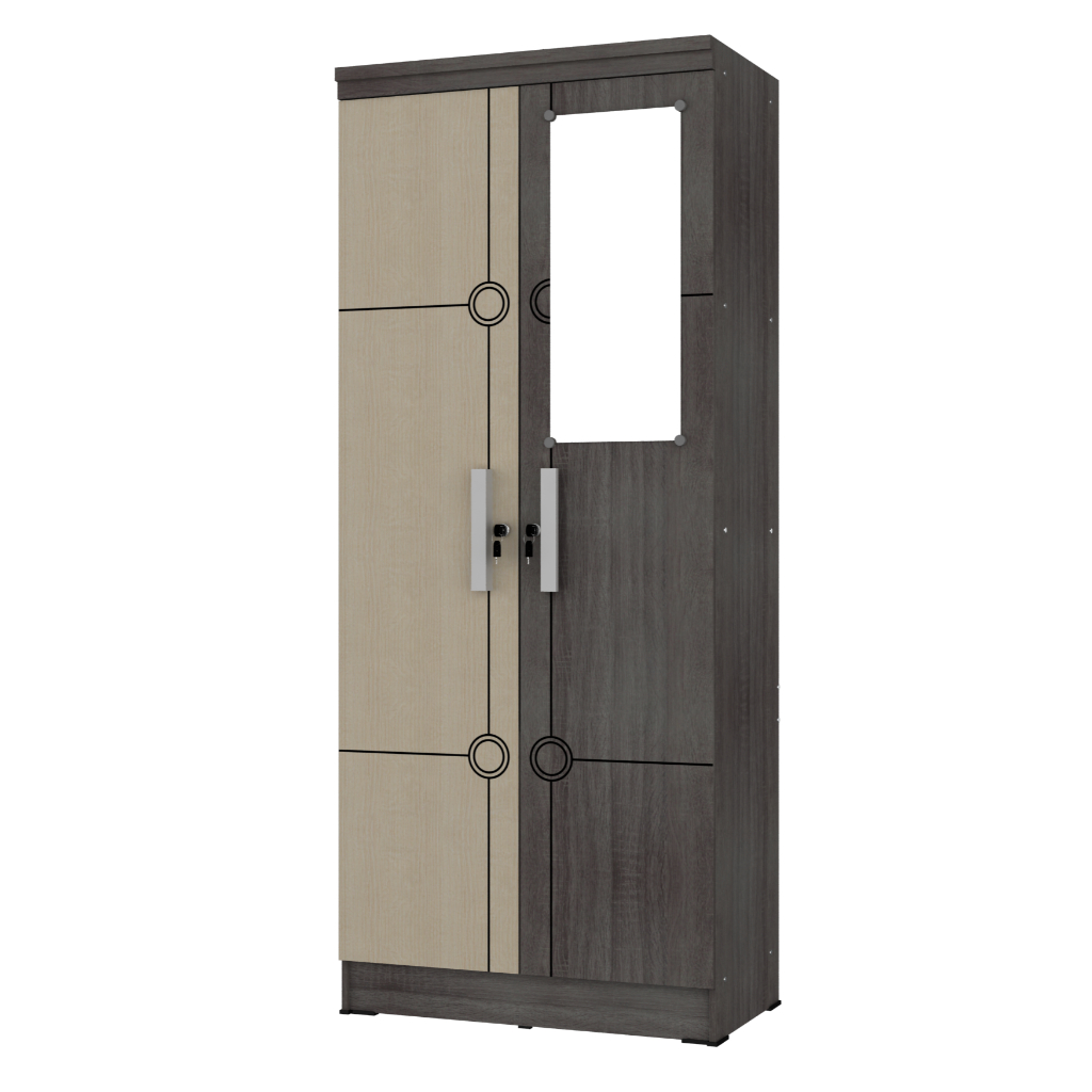 Lemari Pakaian Verza Lemari Pakaian 2 Pintu KM Anda 4/2504