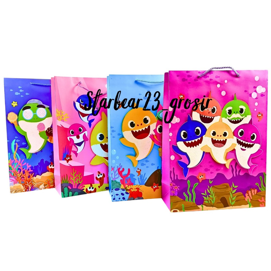 

paperbag 3d motif baby shark size large ( CIA 717 )