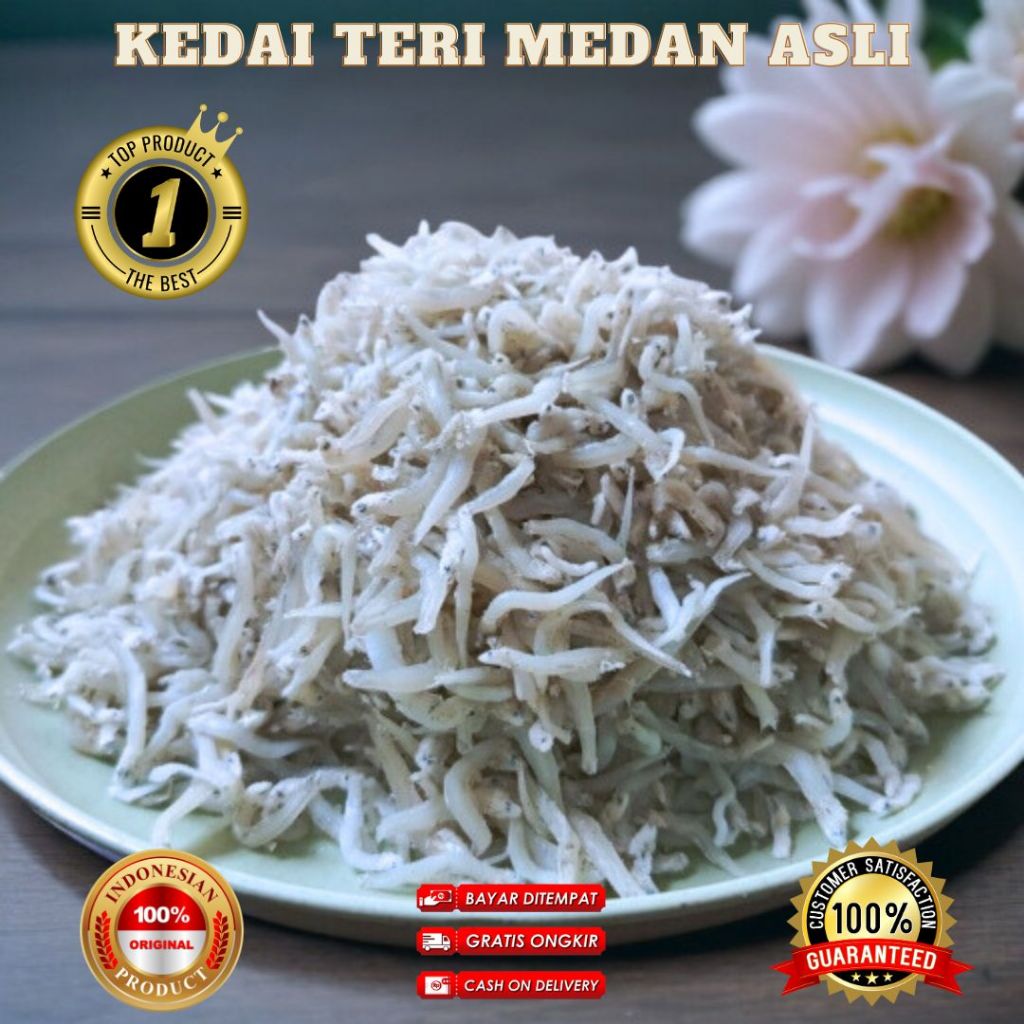 

Ikan Teri MEDAN Ukuran TOGE Teri Nasi Kualitas Super Premium Asli Medan