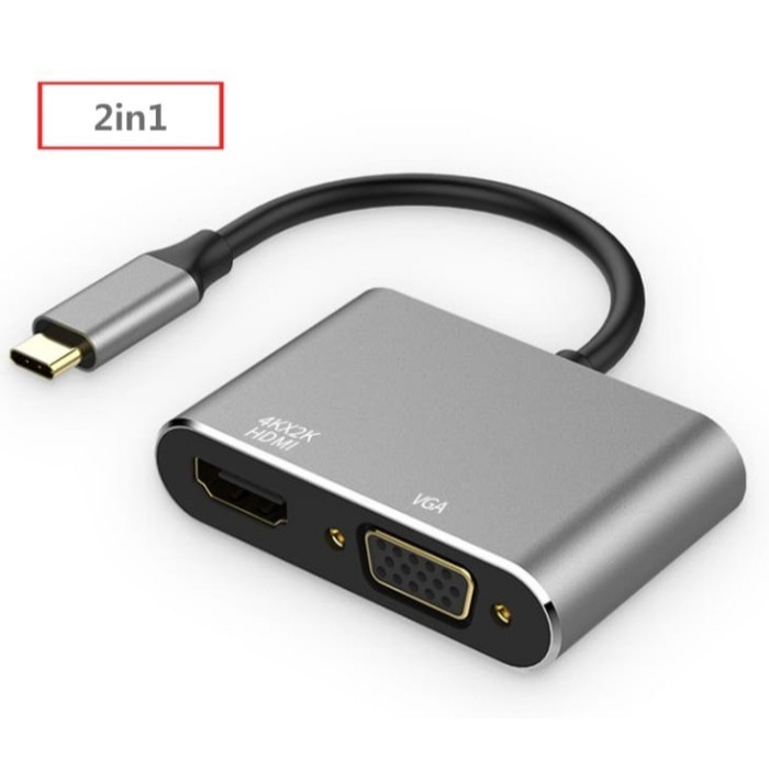 konektor converter usb type c to hdmi multiport new macbook 12 13 2016