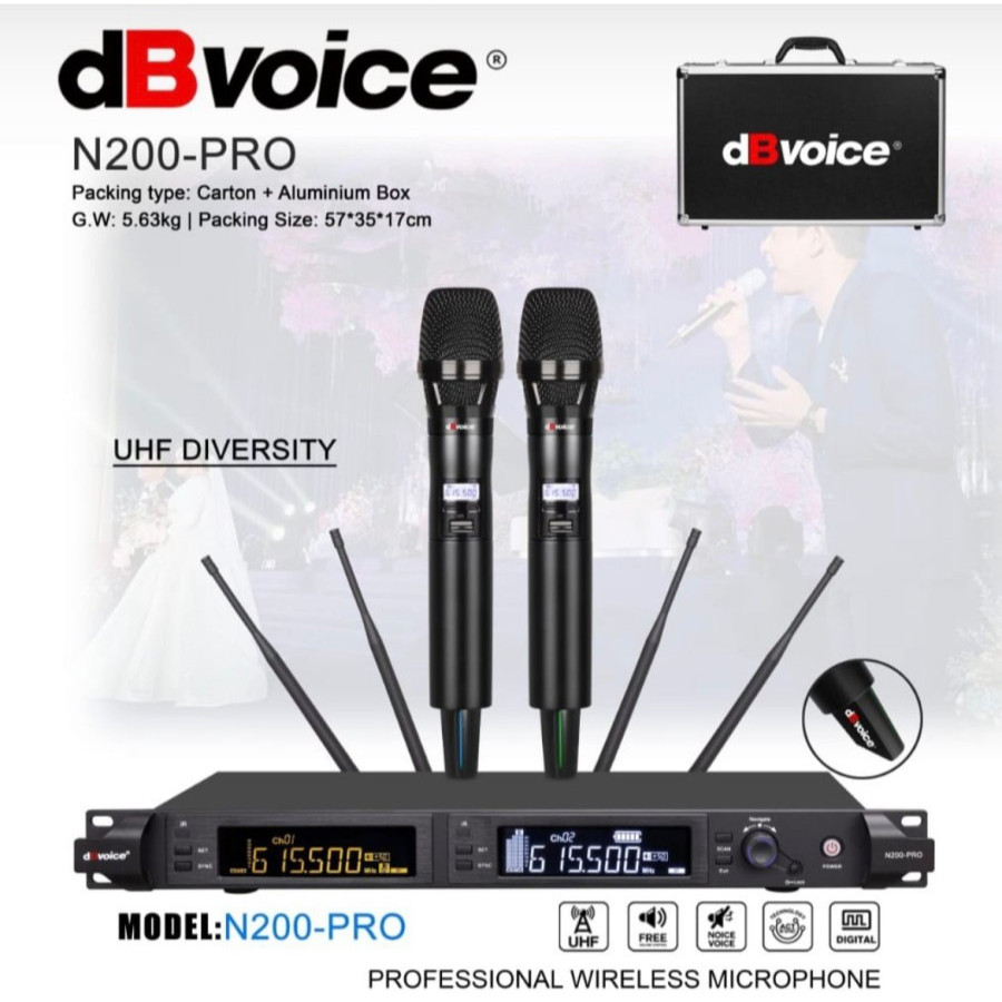Mic Wireless Original DB Voice N 200 Pro / N200 Pro DbVoice