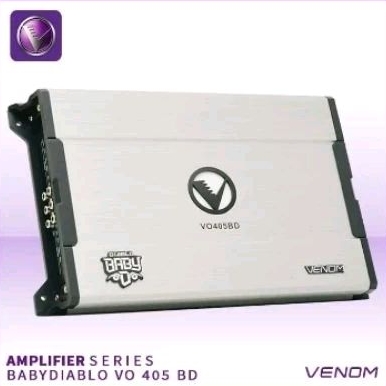 Power Amplifier Venom Baby Diablo 4 Channel VO 405 BD - Amplifier Venom Baby Diablo VO 405 BD - Veno