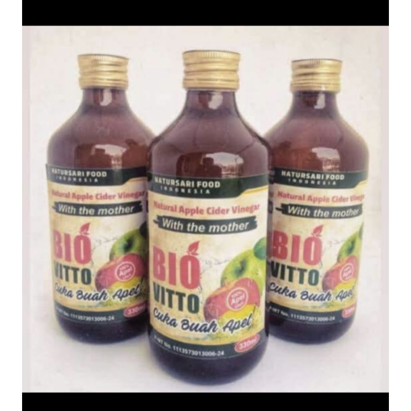 

CUKA APEL BIO VITTO 330 ML - ORGANIC APPLE CIDER VINEGAR