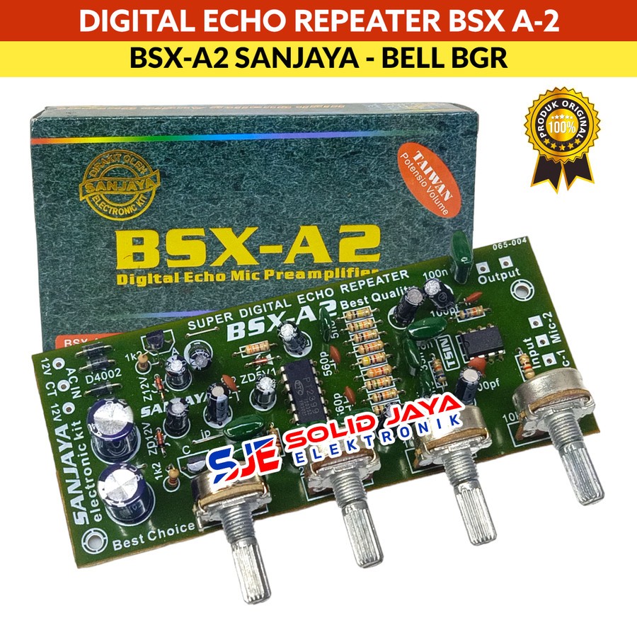 KIT DIGITAL ECHO BSX-A2 PREAMP PRE AMP MIC SANJAYA DIGITAL ECHO PREAMPLIFIER PREAM PRE AM TONE CONTR