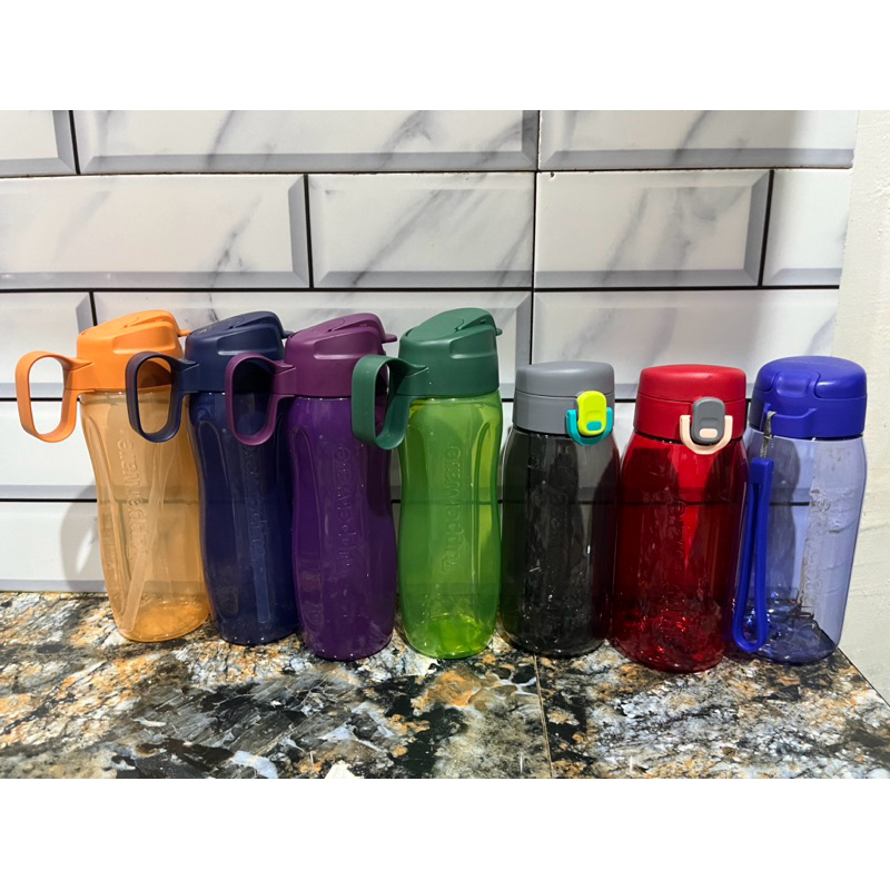 Botol eco straw 500ml dan H2go 500ml ori tupperware