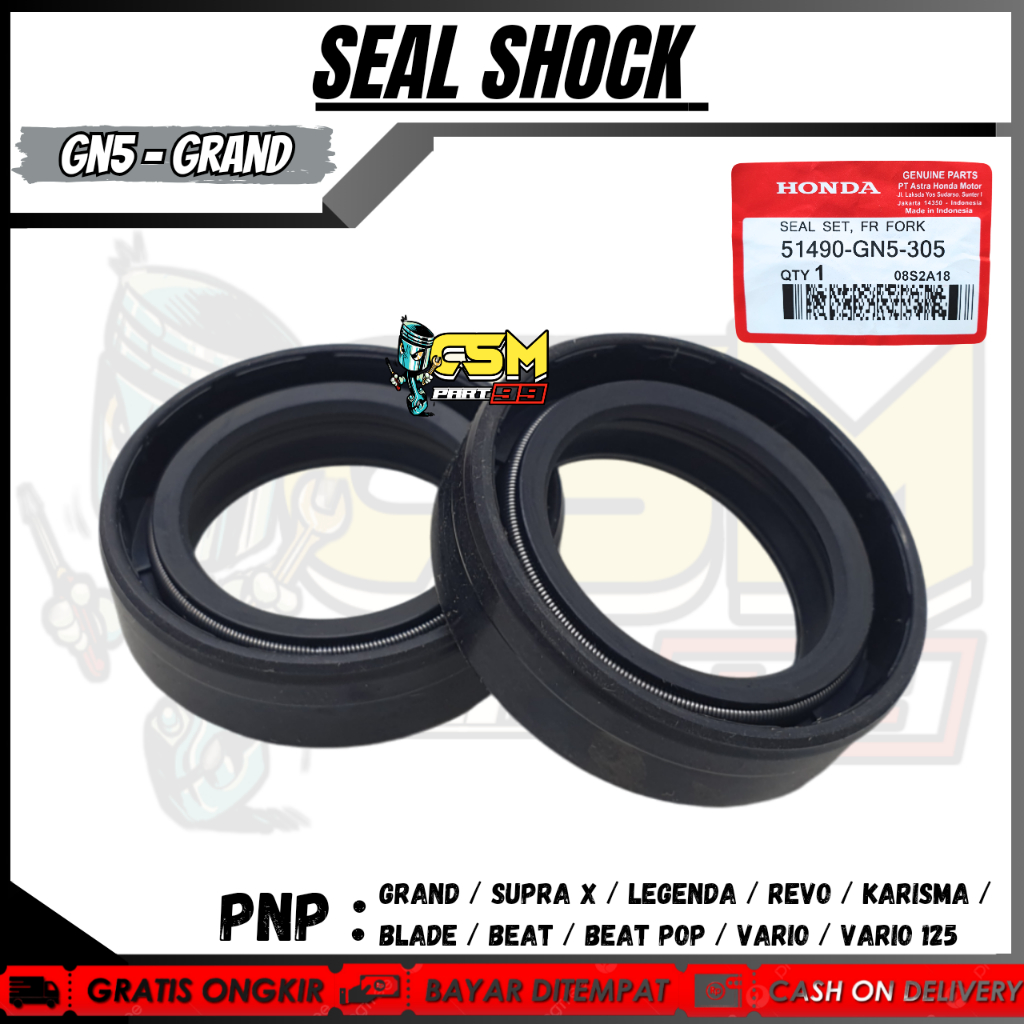 SEAL SHOCK DEPAN VARIO 110 / BEAT F1 / VARIO 125 / BEAT NEW / GENIO / BEAT STREET / BEAT / BEAT POP
