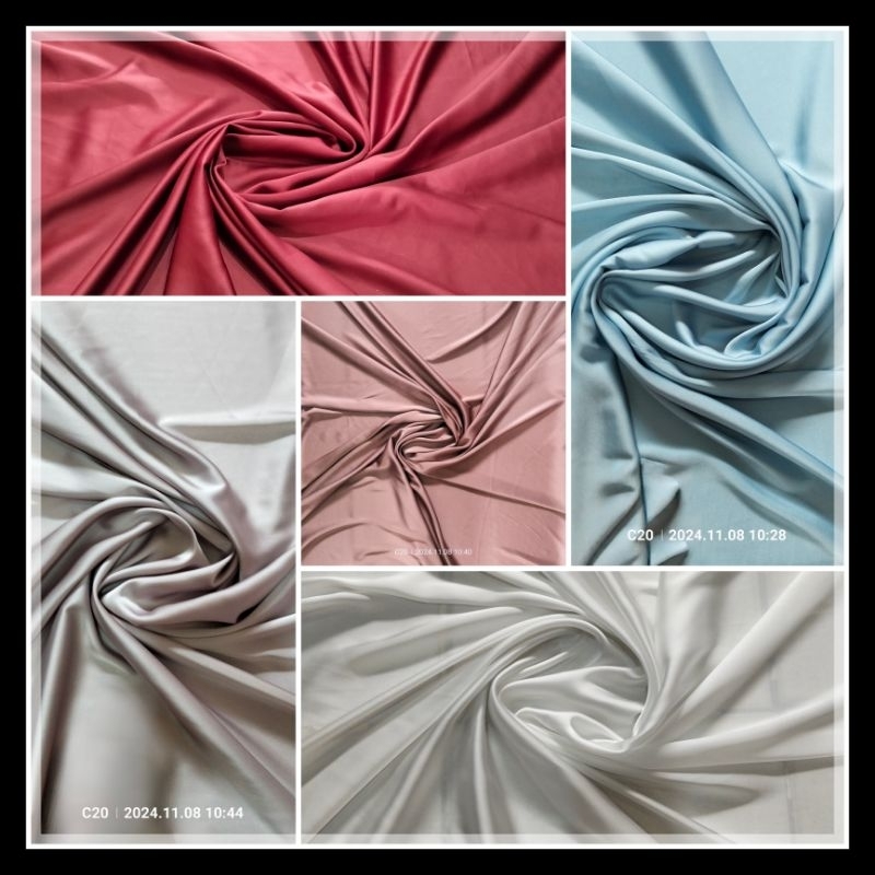 Harga/0,5 m | Kain Armani Silk Premium / Kain Armani Silk Meteran / Bahan Armani Silk Premium