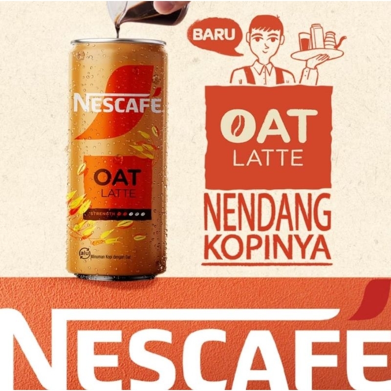

Nescafe Oat Latte kemasan kaleng can