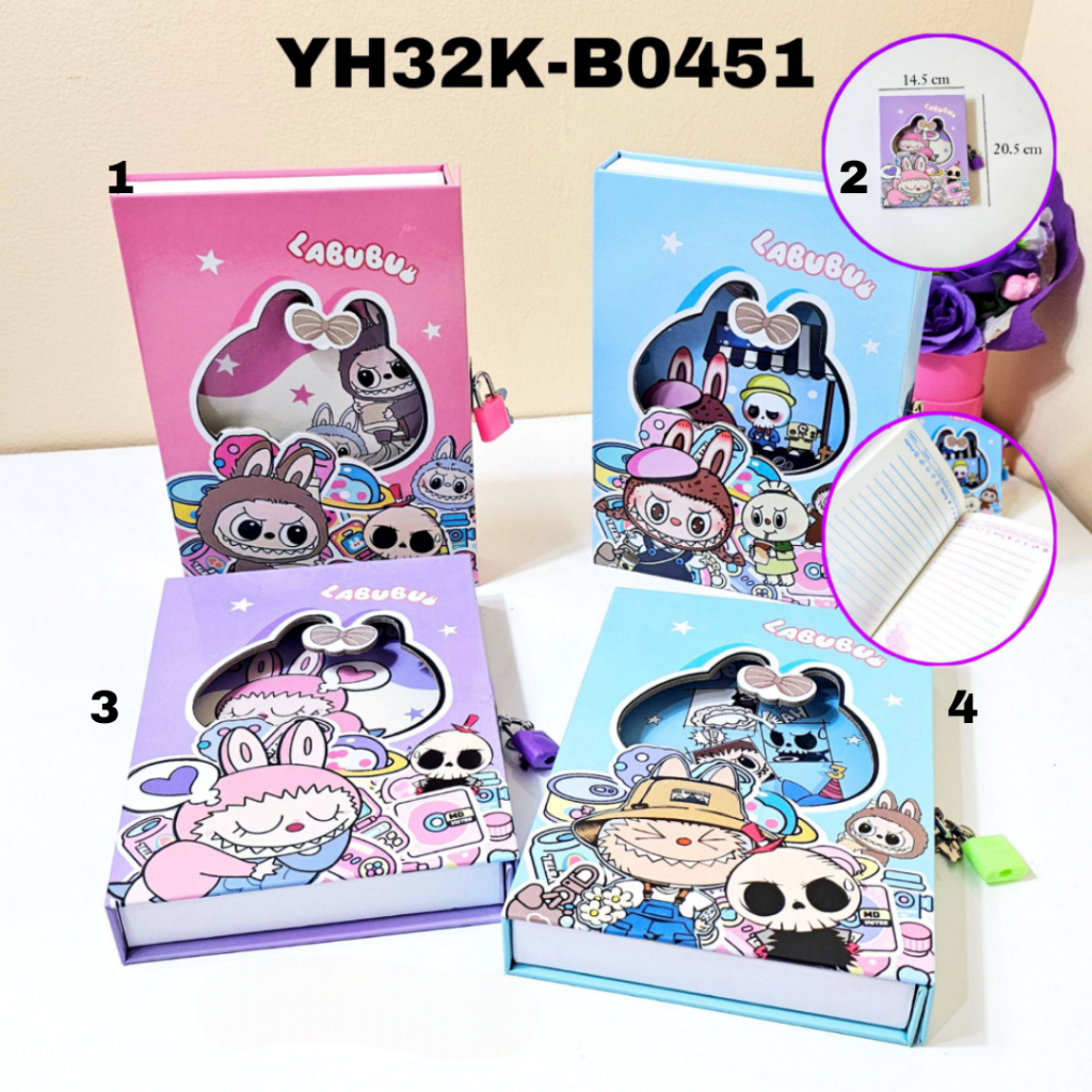 

SOS Buku Diary Kunci Dus Besar 32K/Buku Catatan/Diary Book/Buku Kenangan