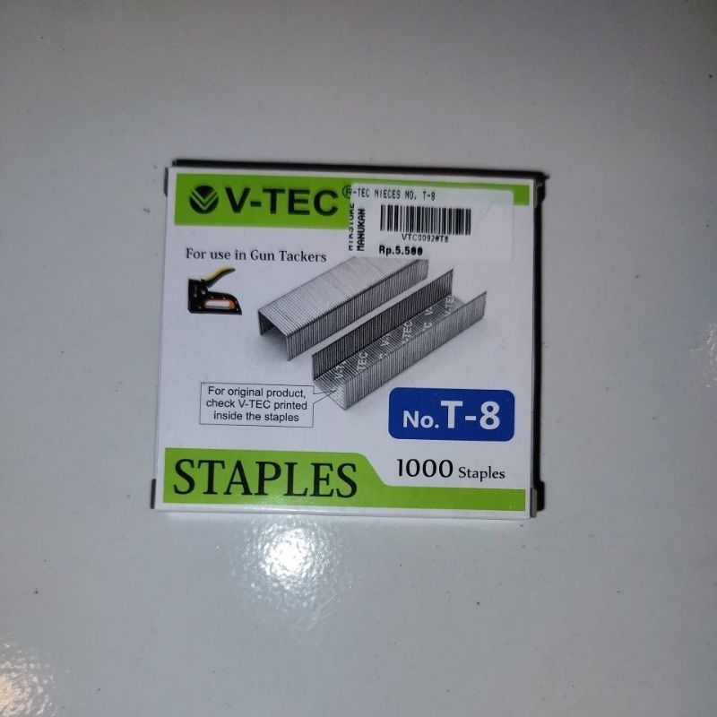 

V TEC ISI STAPLES NO. T-8 ISI 1000 PCS