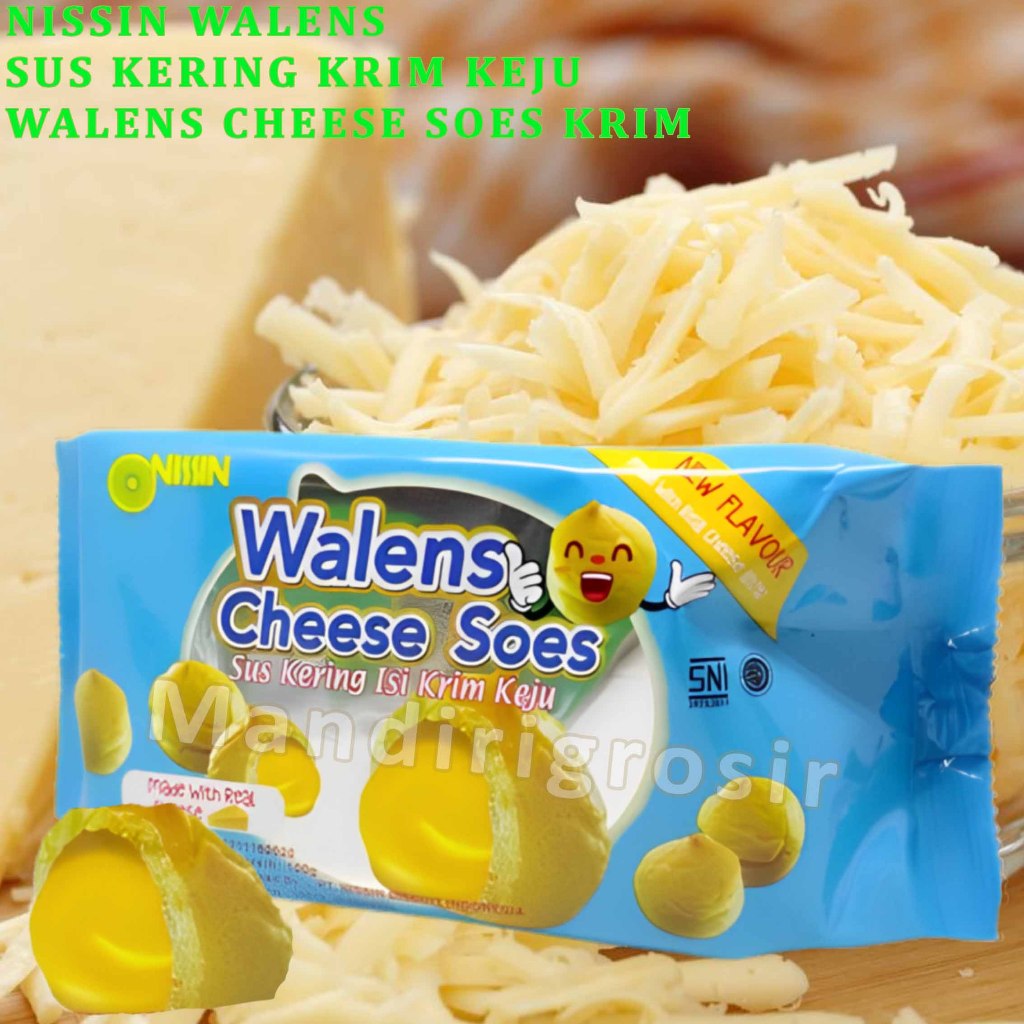 

Sus Kering Isi Krim Keju * Nissin Walens * Walens Cheese Soes * 100gr