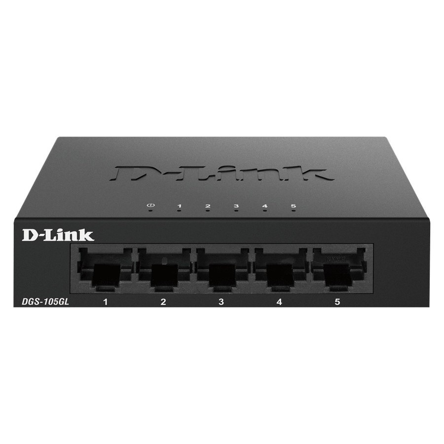 D-Link DGS-105GL 5 Port Gigabit Metal Unmanaged Desktop Switch DGS105GL