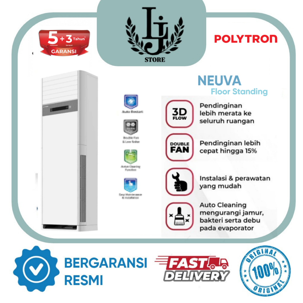 Floor Standing Polytron PSF2032 / PSF3132 / PSF5132 2PK / 3PK / 5PK AC Polytron Floor Standing