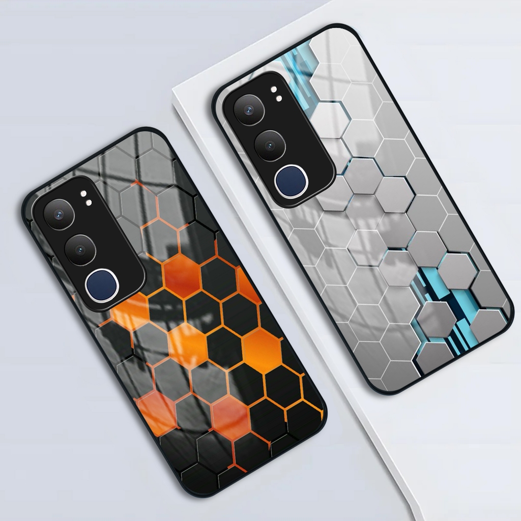 Softcase Glass [19] Casing Vivo Y19s - Case Kaca Vivo Y19s - Casing Anti Pecah Vivo Y19s