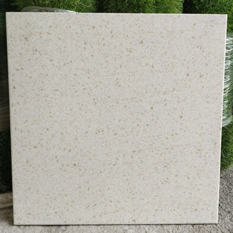 KERAMIK LANTAI 40X40 KASAR TERAZO CREAM