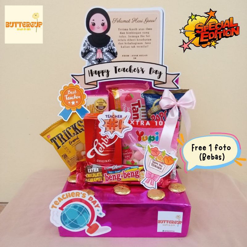 Mading Snack Mini size Teacher's day, Ulang tahun, Wisuda, Khitanan dan Acara spesial lainnya