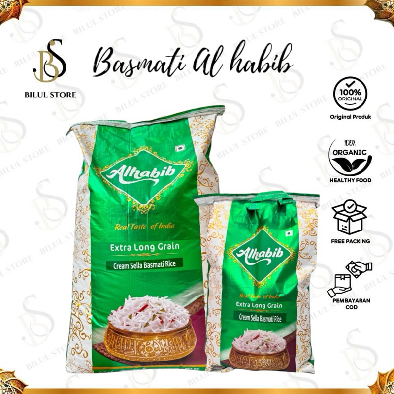 

BASMATI PREMIUM AL HABIB CREAMY SELLA kemasan 5kg-25kg