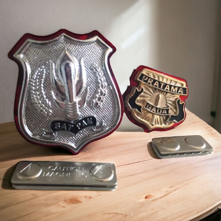 KODE Q54L pin kewenangan dan gada pratama akrilik magnet satpam security