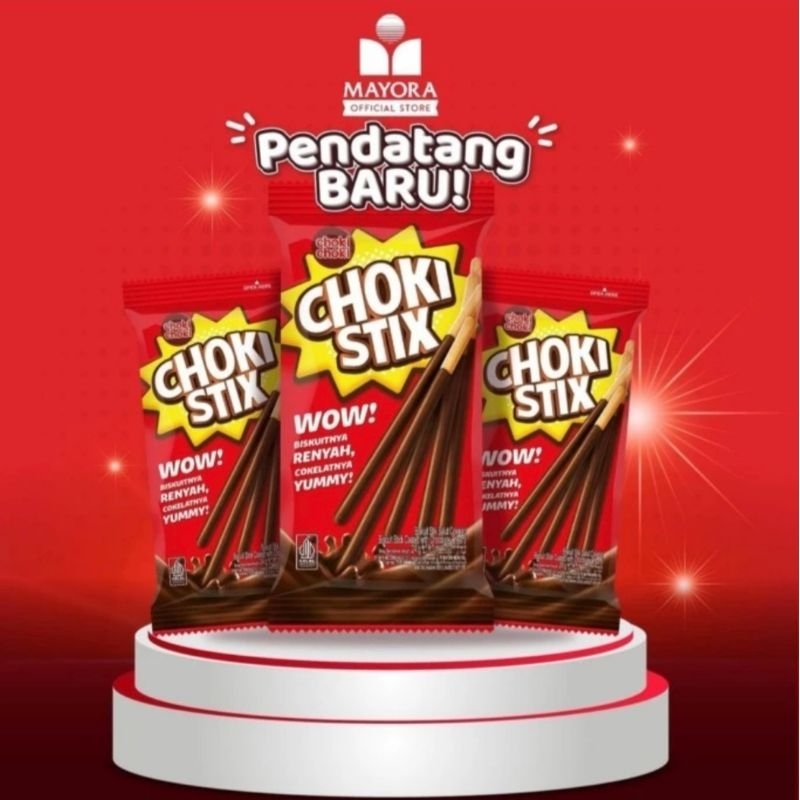 

MAYORA CHOKI STIK / BISCUIT COKLAT / SNACK CAMILAN CEMILAN ANAK