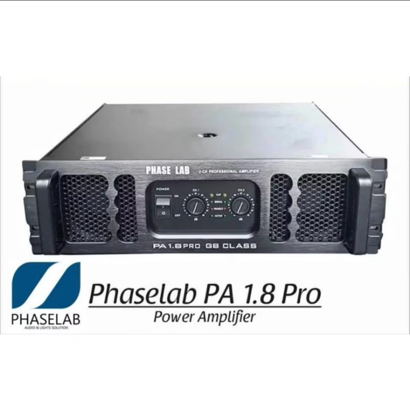 Power Amplifier Phaselab / Phase Lab PA1.8 / PA 1.8 PRO - 2 channel Class GB