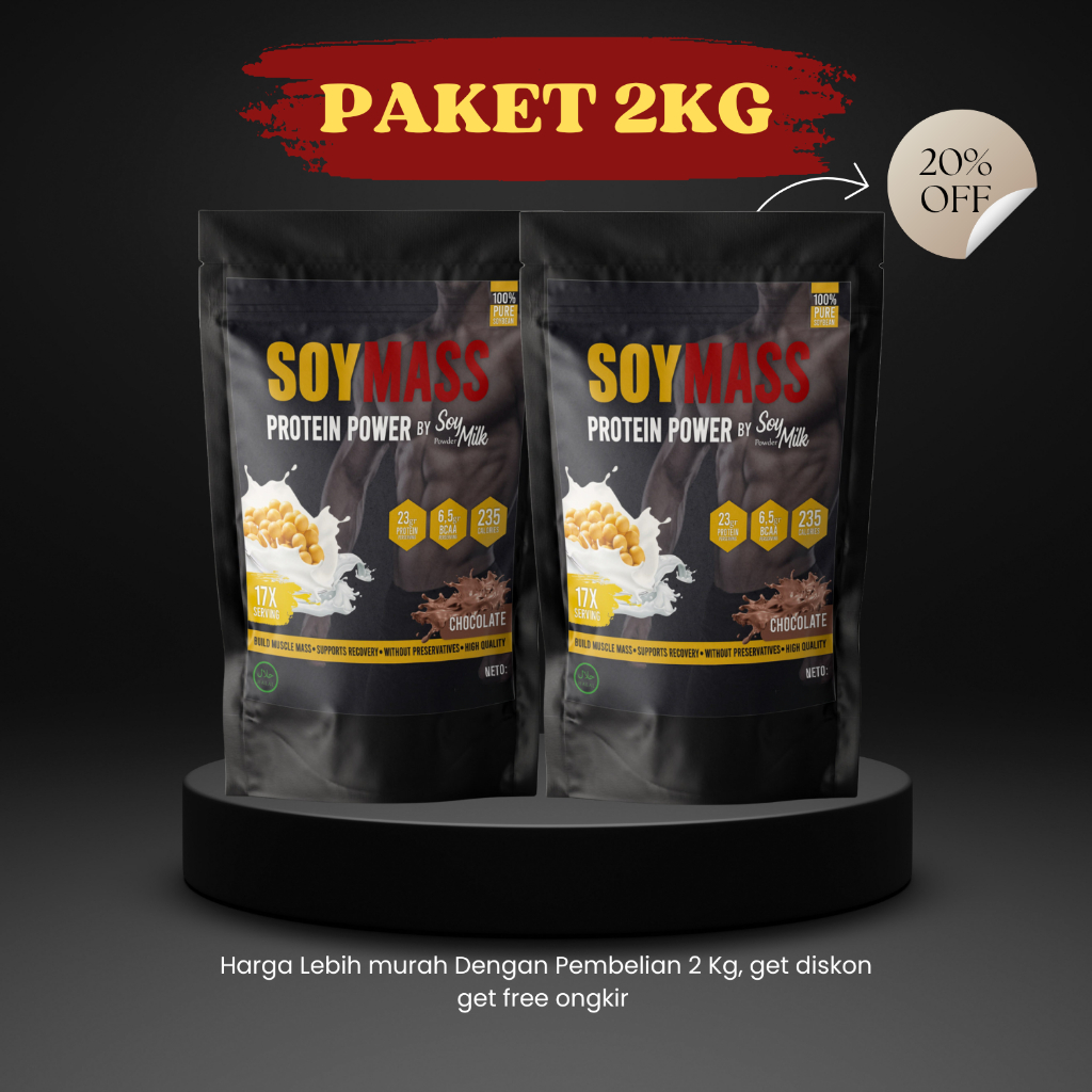 

Kedelai Bubuk Tinggih Protein Soymass (2pack) Whey Protein