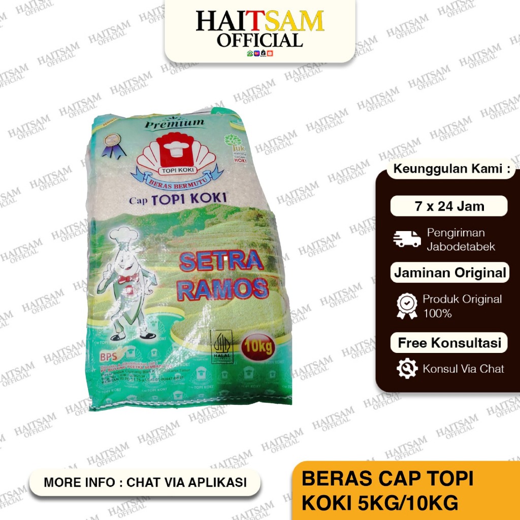 

BERAS CAP TOPI KOKI 5KG | 10KG