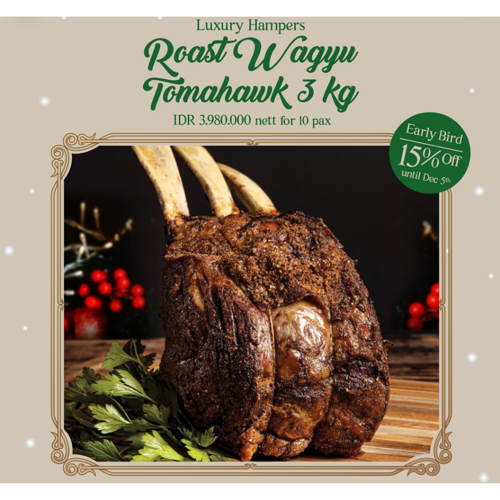 

Luxury Hampers - Standing Roast Wagyu Tomahawk 3 Kg