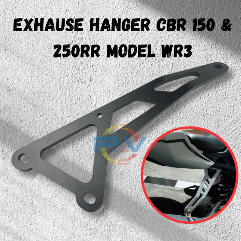 Breket Knalpot Custom CBR 150R & 250RR Gantungan Exhaust Hanger Model Wr3 Modif