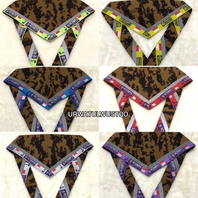 scarf loreng Pramuka | scarf Pramuka Lis Scout | scarf Pramuka | syal | slayer