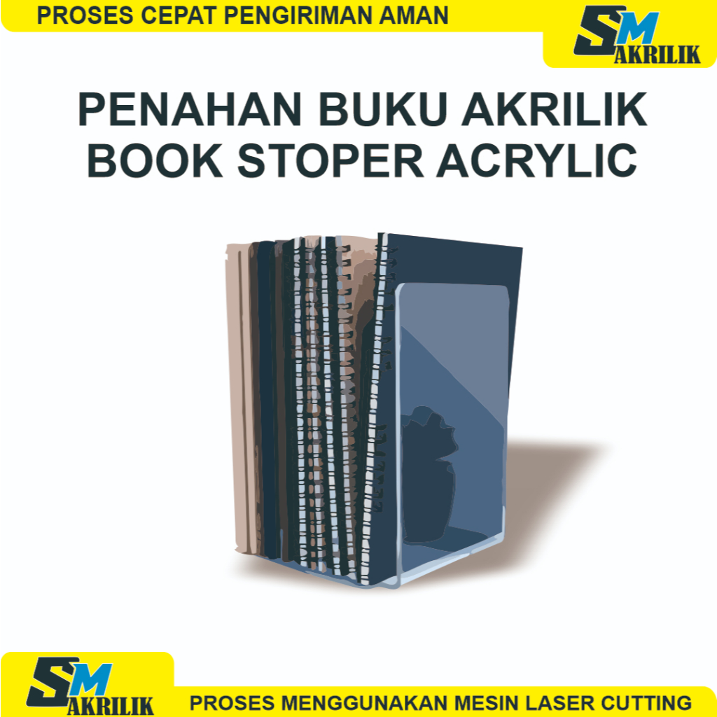 

STOPER AKRILIK PENAHAN BUKU JURNAL DOKUMEN TEBAL 2MM BENING PUTIH SUSU UJUNG TUMPUL