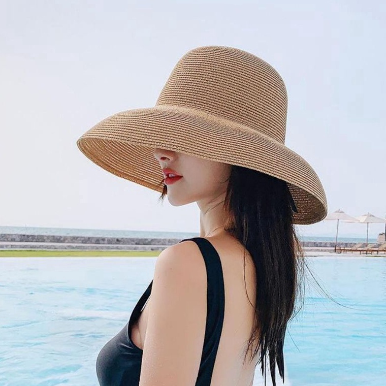 Grosir Khusus Topi Pantai Polos Brand Korea Fashion Summer Hat Bucket Premium Quality Anti Sinar Mat