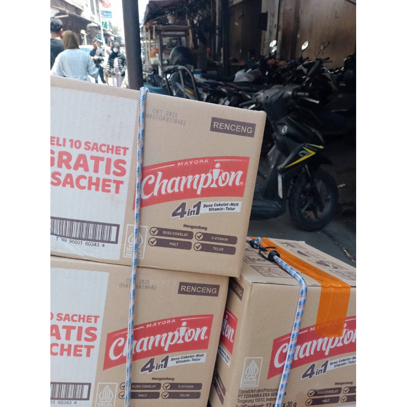 

1 dus energen CHAMPION isi 12 renceng kemasan baru