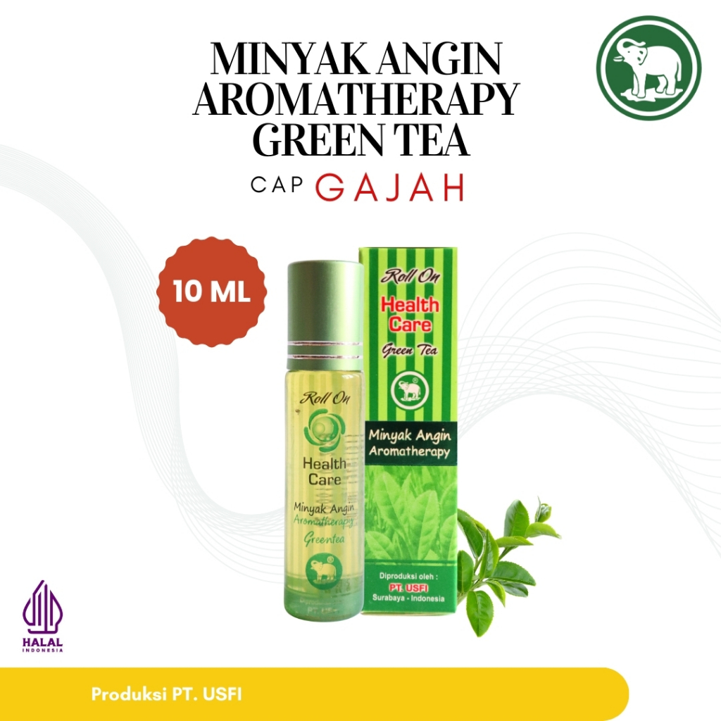 Cap Gajah Minyak Angin Aromatherapy Health Care 10 ML - Green Tea
