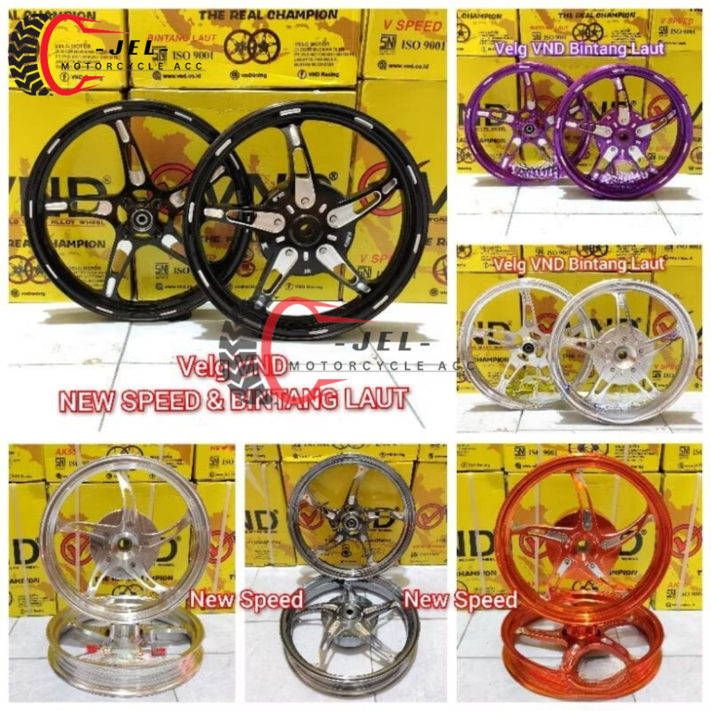 TERMURAH  Velg VND NEW SPEED Bintang Laut Vario 110 125 150 160 Stylo Beat Scoopy Genio Spacy lebar 