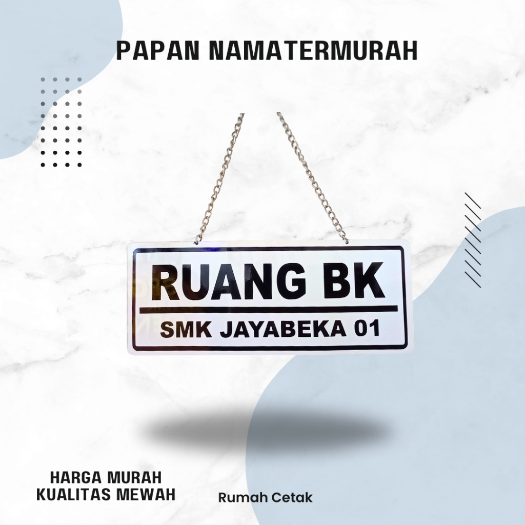 

(termurah) custom papan nama akrilik | ukuran T10cm L30